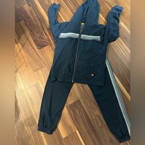 Aviator strip zip up set